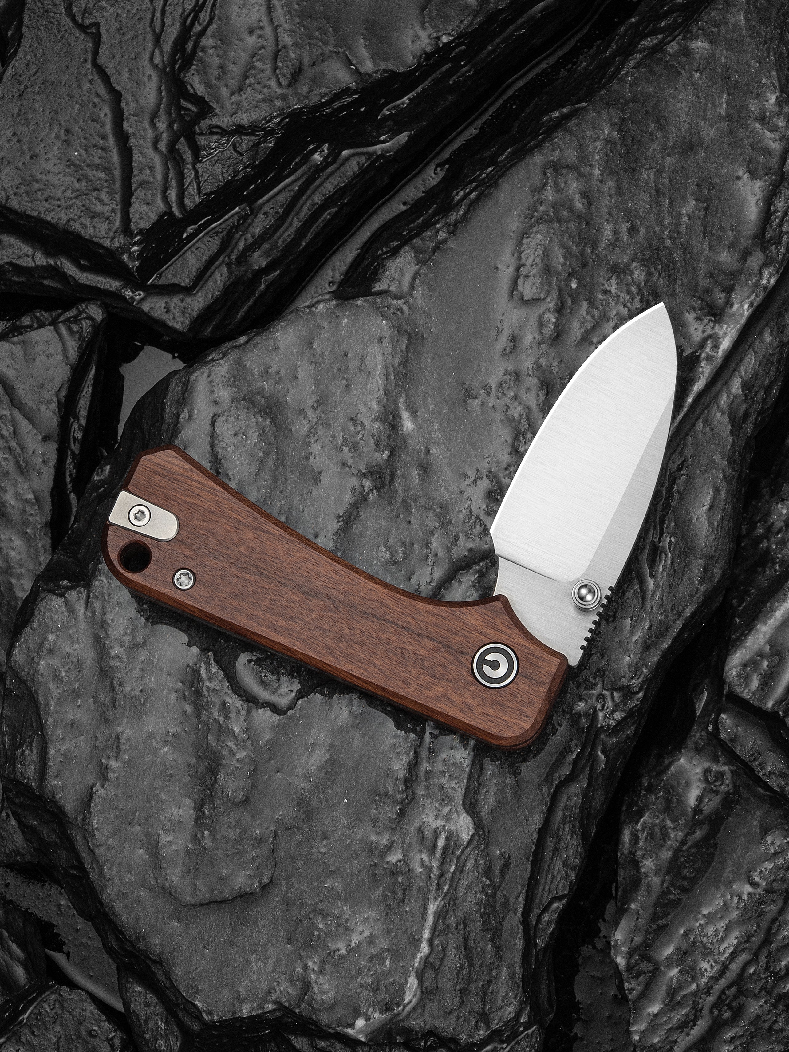 Baby Banter Slip Joint Knife - Guibourtia - Satin Nitro-V