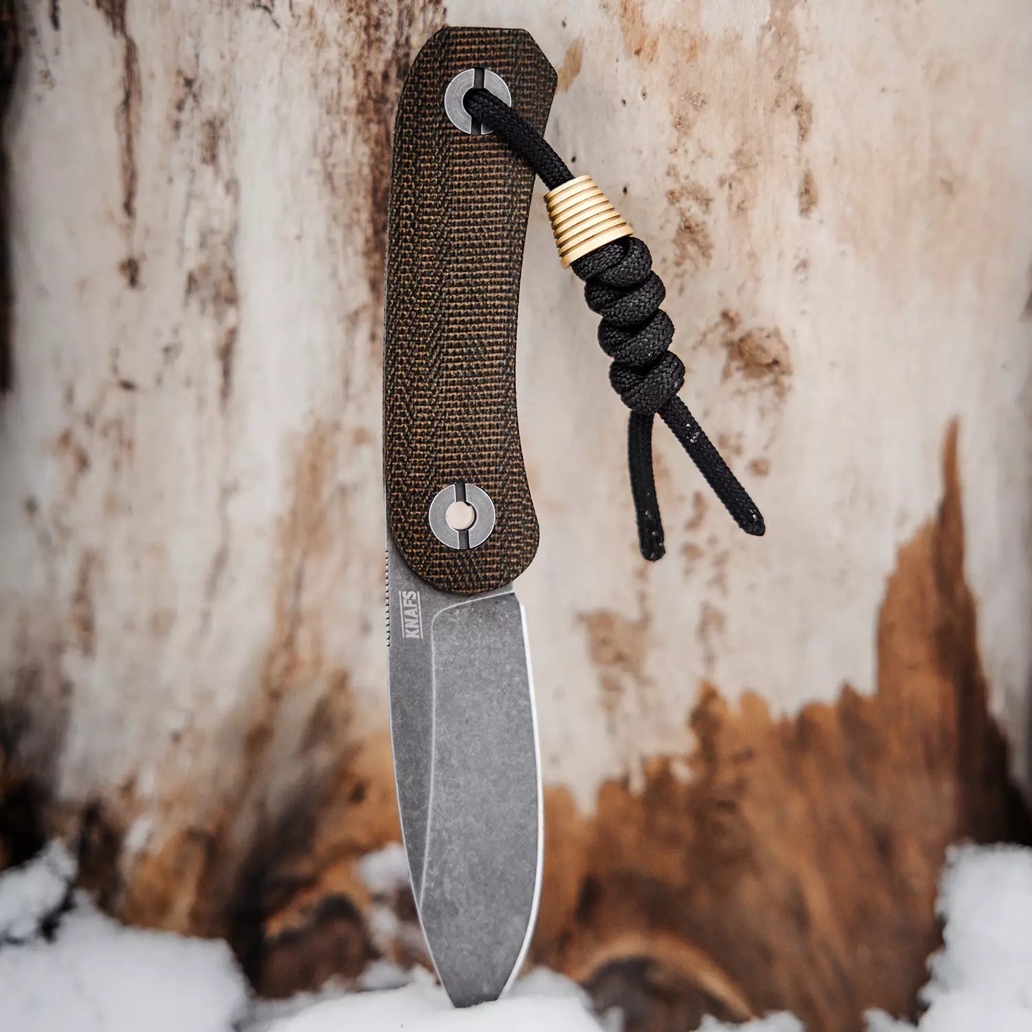 Lander 4 Fixed Blade Knife - Moondust Micarta