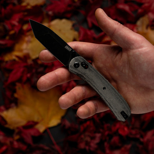 Lander 2 Pocket Knife - Charcoal Micarta Tanto - S35VN