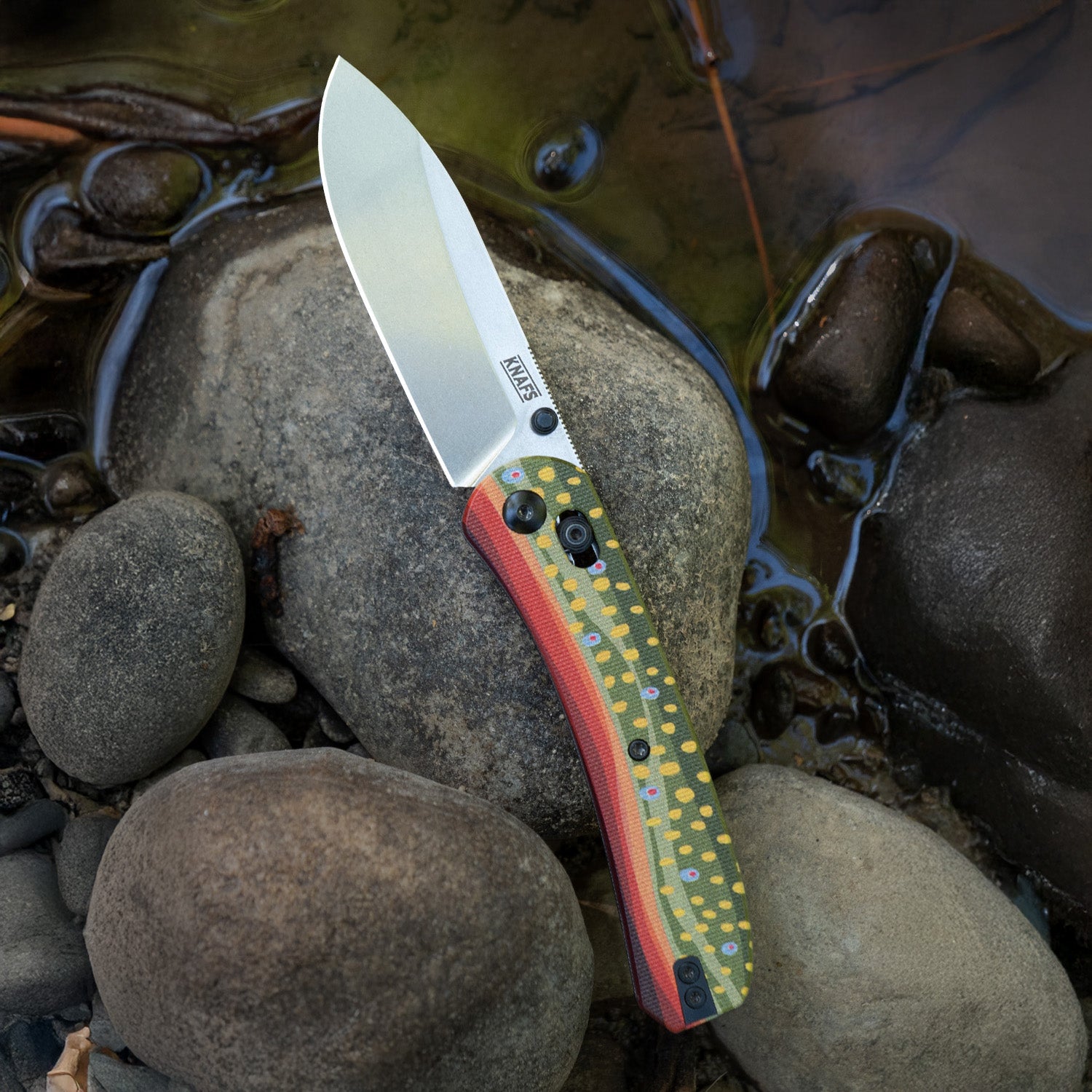 Lander 2 Pocket Knife - Printed G10 Scales - Explore Series