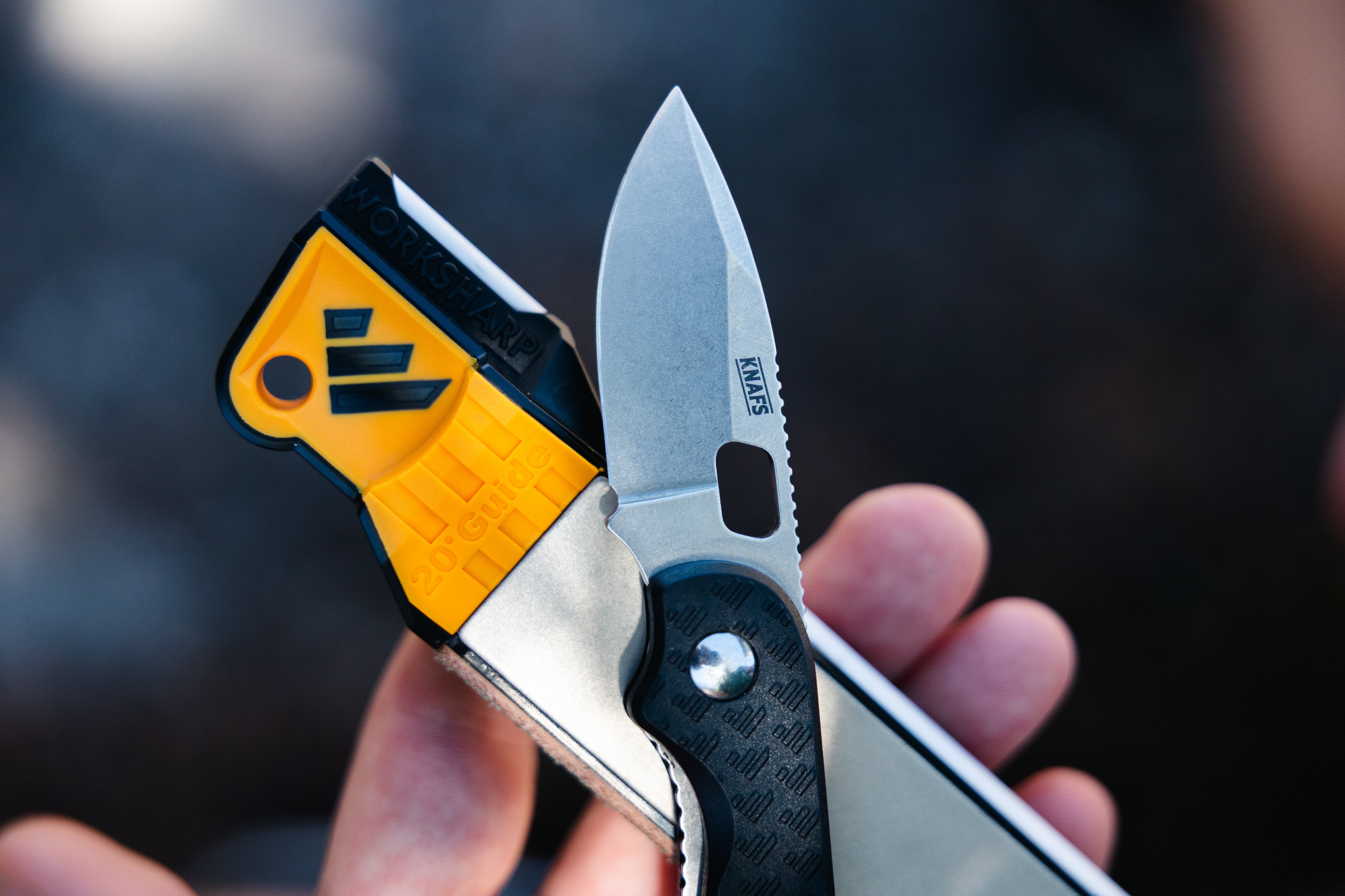 Work Sharp x Knafs Guided Field Sharpener and Lander 5 Knife Combo Kit