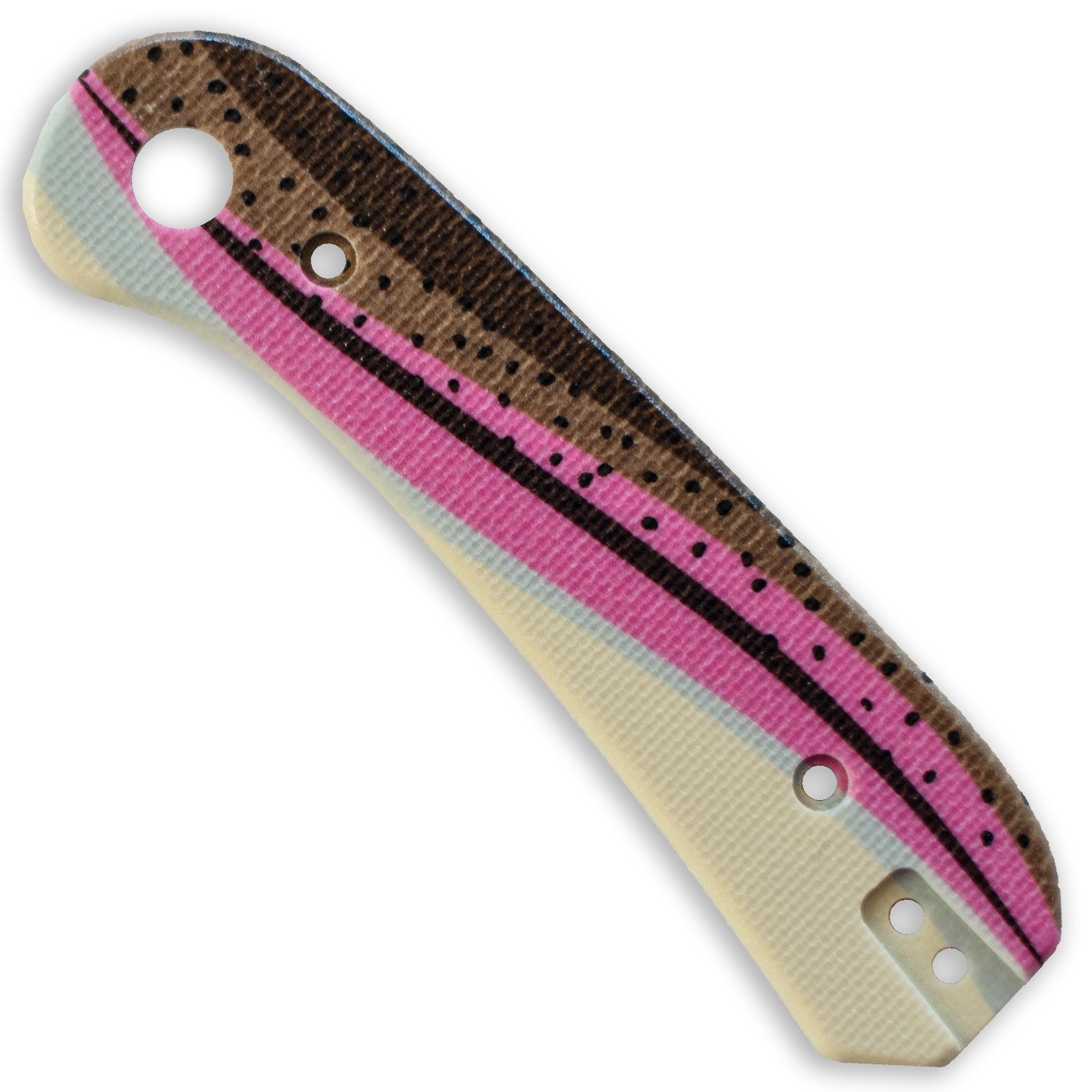 Lander 1 Knife Scales - Rainbow Trout G10