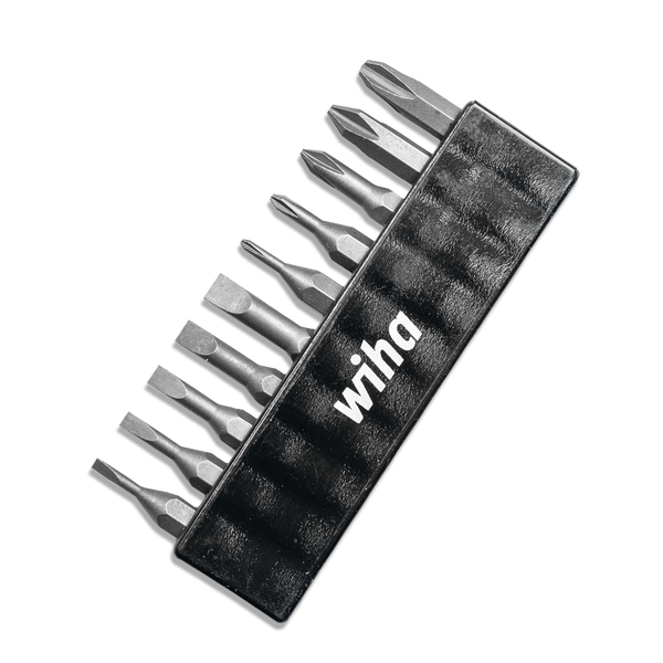 Wiha 75988 Micro Torx Bit Set - 10-Piece Precision Screwdriver Bits For Small Electronics